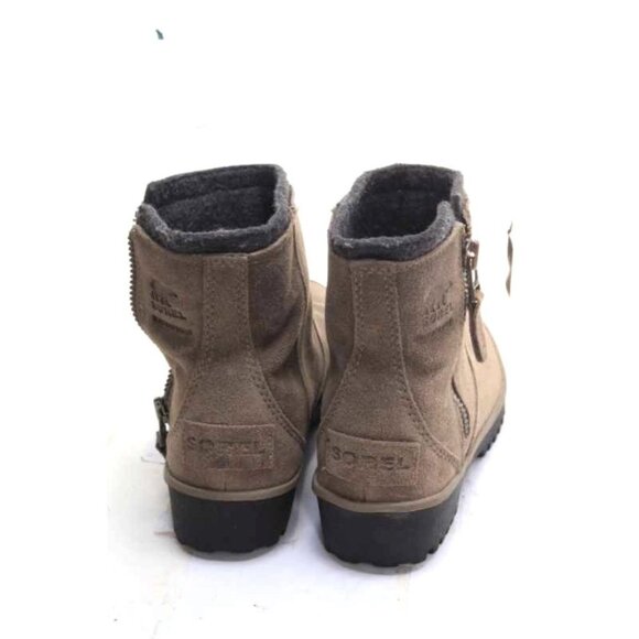 SOREL meadow side zip ankle boots waterproof suede womens winter shoes sz 6 - Picture 7 of 11